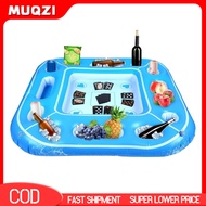 Ltdrao Pool Gaming Table Floating Pool Table Fun Inflatable Pool Game Table with Cup Holders Perfect
