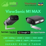 Proyektor M1 MAX - Proyektor Google TV - Proyektor Portable ViewSonic M1 MAX Google TV LED FHD 1080p