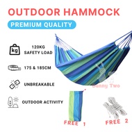 Camping Hammock Outdoor Hanging Bed Hammock Swing Canvas Buaian Gantung Hammock Canvas Camping