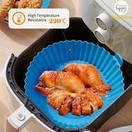 Air Fryer Silicone Pot, 6.8 inch Non-Stick Silicone Air Fryer Liners, Reusable Air Fryer Pot