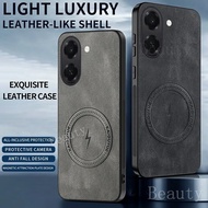 Napa-textured Leather Magnetic Casing For Honor X7E X7D X8D X9D X7 E HonorX7E/X9D Soft TPU Camera Pr