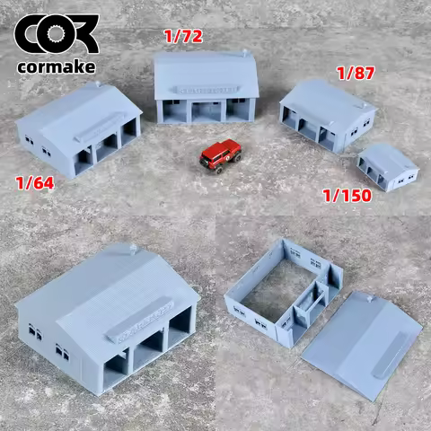 Assembly Architectural model sand table cafe coffee house shop building railway railroad diorama Sca