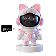 P6Slite P แอปหุ่นยนต์ IP Wi-Fi ไร้สายสีเต็มรูปแบบกล้องโดมแมว AI Humoid กล้องวงจรปิดติดตามเด็กความปลอ