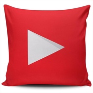 Home Pillow Cases Social Media Logo YouTube Throw Pillow Covers Decoration Cushion Covers Indoor Out