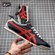 2024 Onitsuka Tiger Shoes MEXICO 66 Lambskin Men's Shoes Women's Shoes Outdoor Sports Shoes Running Jogging Shoes Low Top Casual Leather Soft Soles Comfortable Light Breathable Walking Shoes