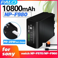 PALO⚡NP-F990 F980 F970 Rechargeable Battery with Type-C Adapter for Lighting/ Monitor