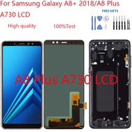 TFT/AMOLED For Samsung Galaxy A8+ 2018/A8 Plus SM-A730F LCD Display Touch Screen Digitizer Assembly Display Replacement Parts