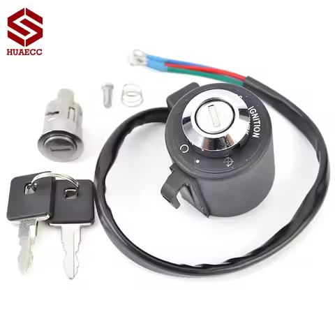 71441-94 Fuel Gas Cap Ignition Switch Seat Lock for Harley XL883 XL1200 Sportster 883 1200 Custom Lo