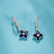 Rio Diamonds Suien Sapphire Diamond Earring 18K White Gold