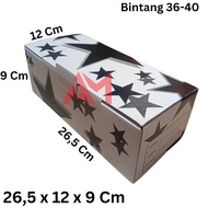 CARDBOARD SHOE BOX 26.5x12x9 cm Star 36-40