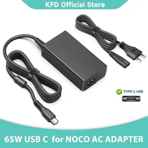 65W USB C for NOCO GBC011 Adapter Battery Charger for NOCO Boost X GBX45 1250A GBX55 1750A UltraSafe