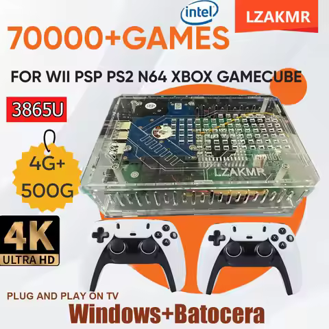 Retro U9 PRO Game Console 500GB Gaming HDD Window+Batocera 3865U 70000+Games For Wii PS2 XBOX PSP Ga