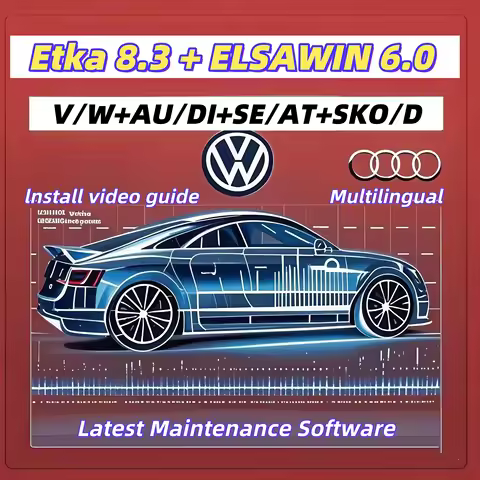 ETKA 8.3 + ELSAWIN 6.0 Latest Vehicle Maintenance Software | Electronic Parts Catalog for VW/AUDI/SE