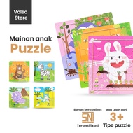 9x9 cm Wooden Puzzle Educational Toys for Children