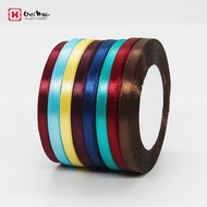 Manufacturer 0.6cm 2 Points Ribbon Gift Wrapping Ribbon Accessories Decoration 6mm Ribbon Weaving
