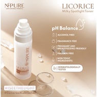 NPURE LICORICE MILKY SPOTLIGHT TONER BRIGHTENING WAJAH BPOM