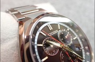 CITIZEN 星辰 購自星晨 專門店 日本製 Eco-Drive 光動能 限量版 玫瑰金 色BRAVE BLOSSOMS 鈦金屬 電波錶 (CB5044-62E)