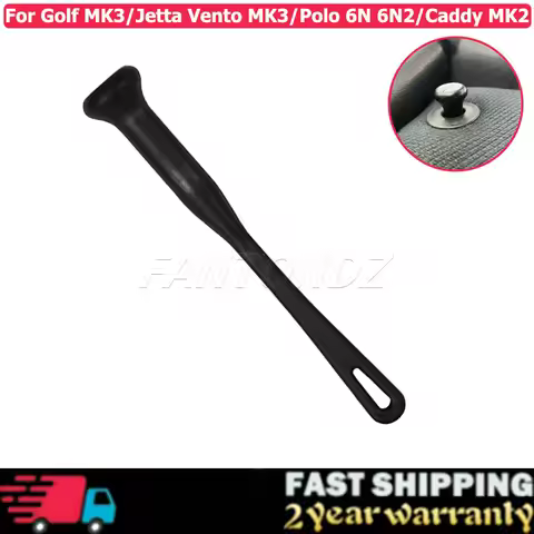 1x 2x Black Rear Seat Backrest Release Pull Rod 1H0885683 1H0 885 683 For Golf MK3 / Jetta Vento MK3