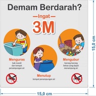 Dengue fever sticker 15x153m