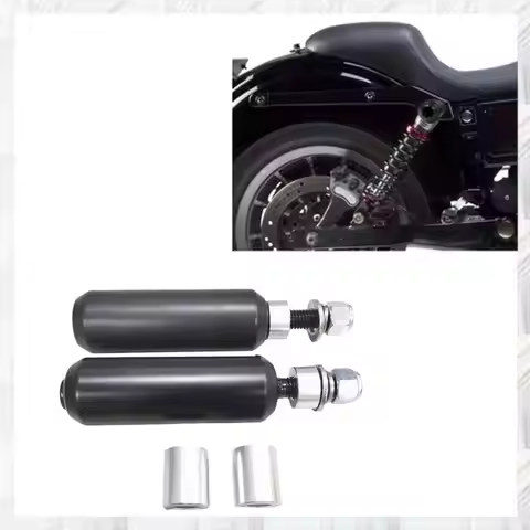 A10U-For Dyna Models 2006-2017 4.5" Crash Bar Shock Sliders Mounts Slippery Bar Shock Sliders Mounts