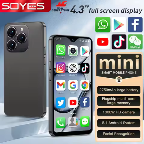 SOYES XS18 Pro Max Mini Smartphone 4G LTE 4.3" Full Screen 2750mAh Battery Facial Recognition GPS Sm