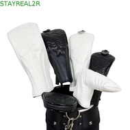 STAYREAL2R Golf Wood Cover, Mallet Putter Waterproof Golf Headcover, Protective Cover PU Leather Hyb