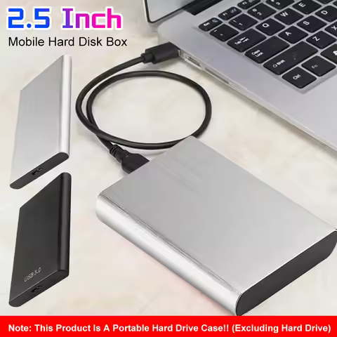 2.5 Inch HDD Case USB 3.0 Portable Hard Disk Box External Hard Disk Drive Box for 1TB Mobile Hard Di