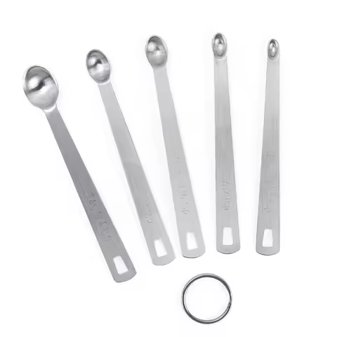 5pcs/Set Small Measuring Spoon Coffee Measure Spoons Tea Seasoning Multiple Size Kitchen Tools Acces