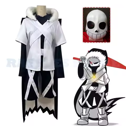 Game Undertale Xtale Cross Sans Cosplay Costume Adult Uniform Set With Collar Halloween Party Outfit