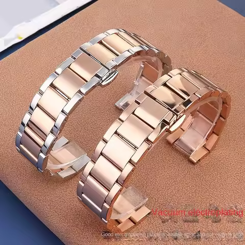 Lady Notch Stainless steel WatchBand for Cartier PASHA Folli Follie Michael Kors Watch Strap women w