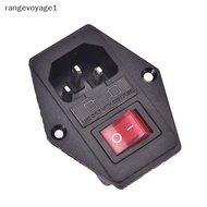 [RAYAE] NEW 3 Pin AC Inlet Male Plug Power Soet With Fuse Switch 10A 250V 3Pin EEE