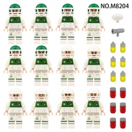 Sports Rugby Athlete Space Police Minifigure Children Small Particle Building Block Toys