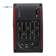 5-Band Tone Controls EQ Equalizer Tuner PS-500 5-Band Acoustic Guitar EQ Preamp Equalizer Pickup Aco