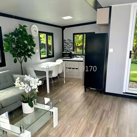 American Custom 3 Bedrooms 1 A Kitchen A Living Room A Toilet 40ft Double Wings Folding Container Ho