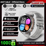 2026 Military TANK X3 Smart Watch Men 1.73" AMOLED Screen 5ATM Waterproof 1000mAh Battery GPS Sports