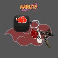 for Baseus Bass BS1 NC Case Anime Naruto Keychain Pendant Cartoon Silicone Soft Case Suitable for Ba