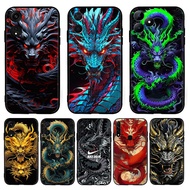 【Chinese Dragon】 for OPPO A93 A94 A95 A96 TPU soft black protective case