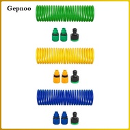 [Gepnoo] Coil Garden Hose Expandable Flexible Water Hose with Quick Connector Lightweight EVA Materi