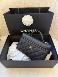 全新未使用 Chanel 25S LP 飯盒包｜盒子包 黑金配色，金鏈可拆 可手提 / 斜挎，芯片款
