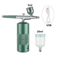 【Online】 Mini Airbrush Kit For Skin Care Nails Airbrush Makeup Hair Dye Barber Airbrush Machine Cake