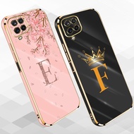 Samsung Plating Case Letter Printed for Samsung Galaxy A12 M12 F12 A125F M127F soft Case Phone Case