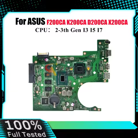 X200CA Laptop Motherboard For ASUS VivoBook X200CA K200CA D200CA F200CA X200C Notebook Mainboard Wit