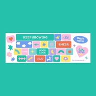 Keep growing 鍵盤貼紙