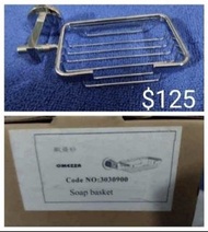 全新 不銹鋼肥皂架