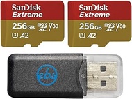 SanDisk 256GB Extreme Micro SD Card (Bulk 2 Pack) for DJI FPV Drone (SDSQXAV-256G-GN6MN) V30 A2 UHS-