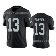 NFL Rugby Jersey Jersey Raiders 13 Black Raiders Hunter Renfrow Jersey