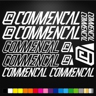 Compatible Commencal Vinyl Stickers Sheet Bike Frame Cycling Bicycle Mtb Road