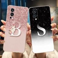 Case For OnePlus Nord 2 5G Phone Case One plus Nord2 DN2101 DN2103 Cover Luxury Elegant Letter Clear