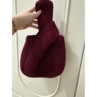 Japanese Knot knitted bag / unique knitted knot bag / Japanese knitted bag