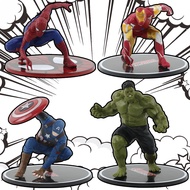 Superhero Figure SpiderMan Ironman Captain America Hulk War Machine Action Figure Model Toys For Kids Christmas Gift